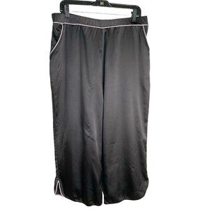 Secret Treasures Womens Black Silklike Pajama Pants Size L Elegant Quiet Luxury